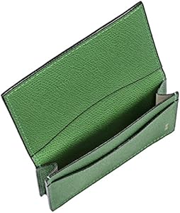 【美品】Valextra ヴァレクストラ 名刺入れ カードケース ダークグリーン グリーン（緑）系 Valextra(ヴァレクストラ) カードケース・名刺入れ